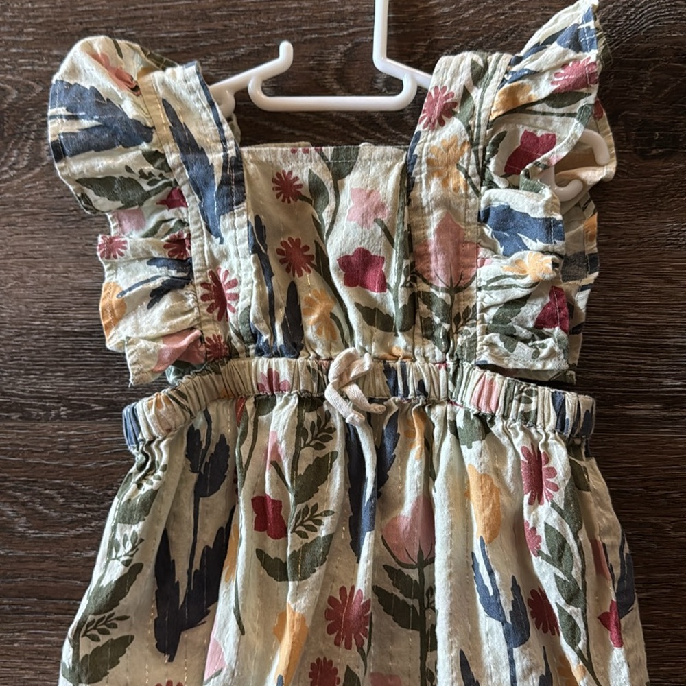 Pink Chicken Floral Ruffle One-Piece - Multicolor - Picture 4 of 4